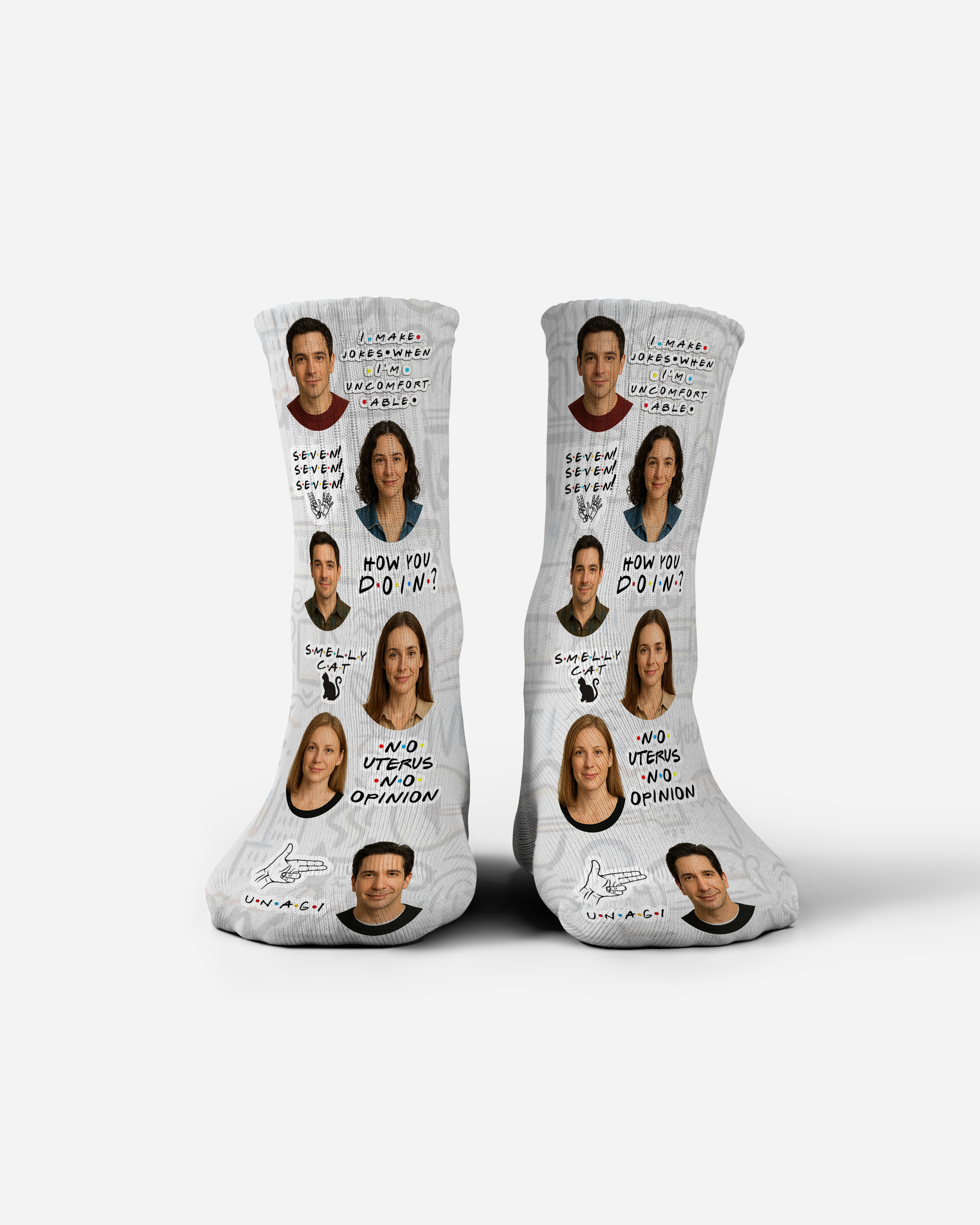 Customisable F.R.I.E.N.D.S. fan socks