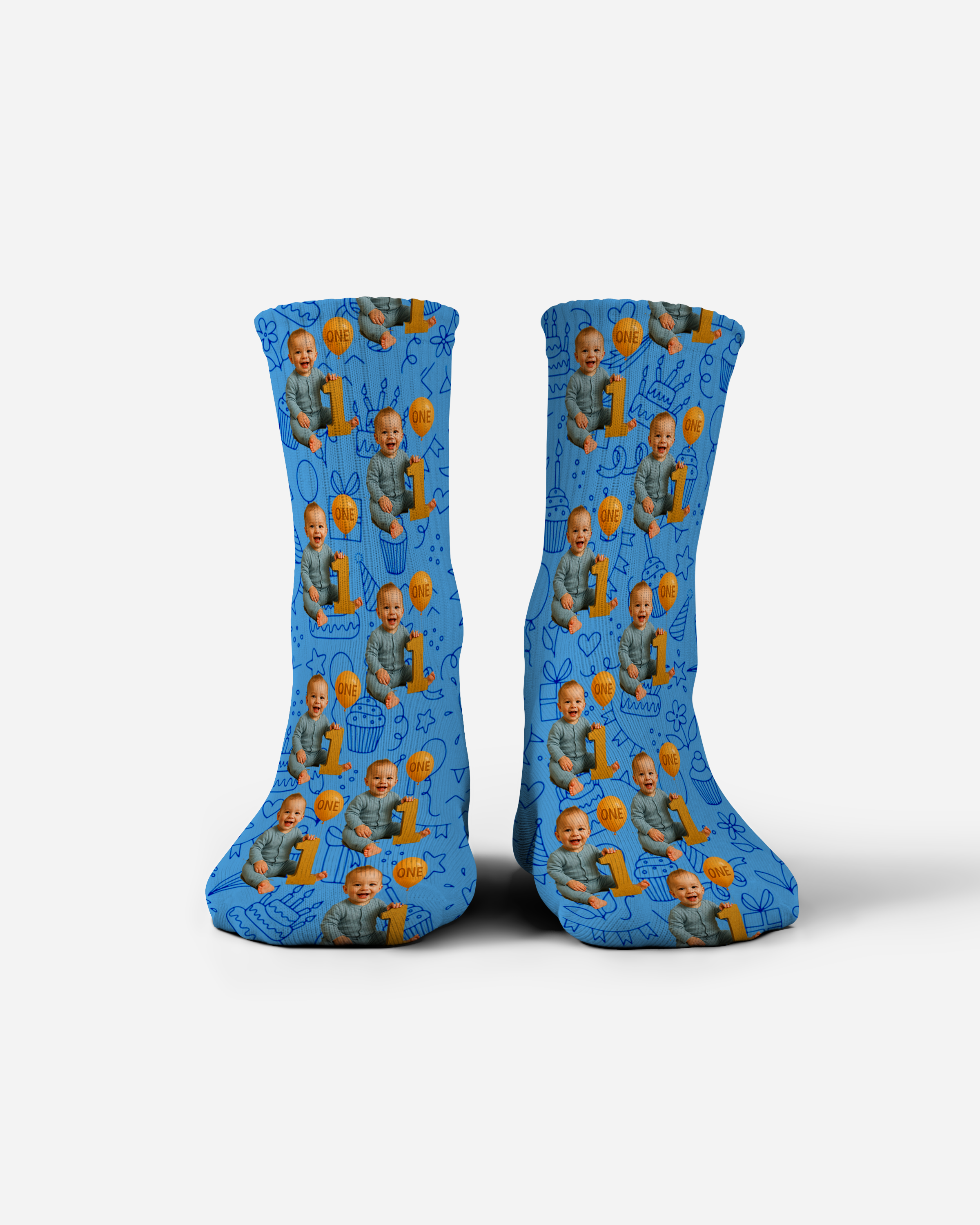 Customisable baby first birthday Socks