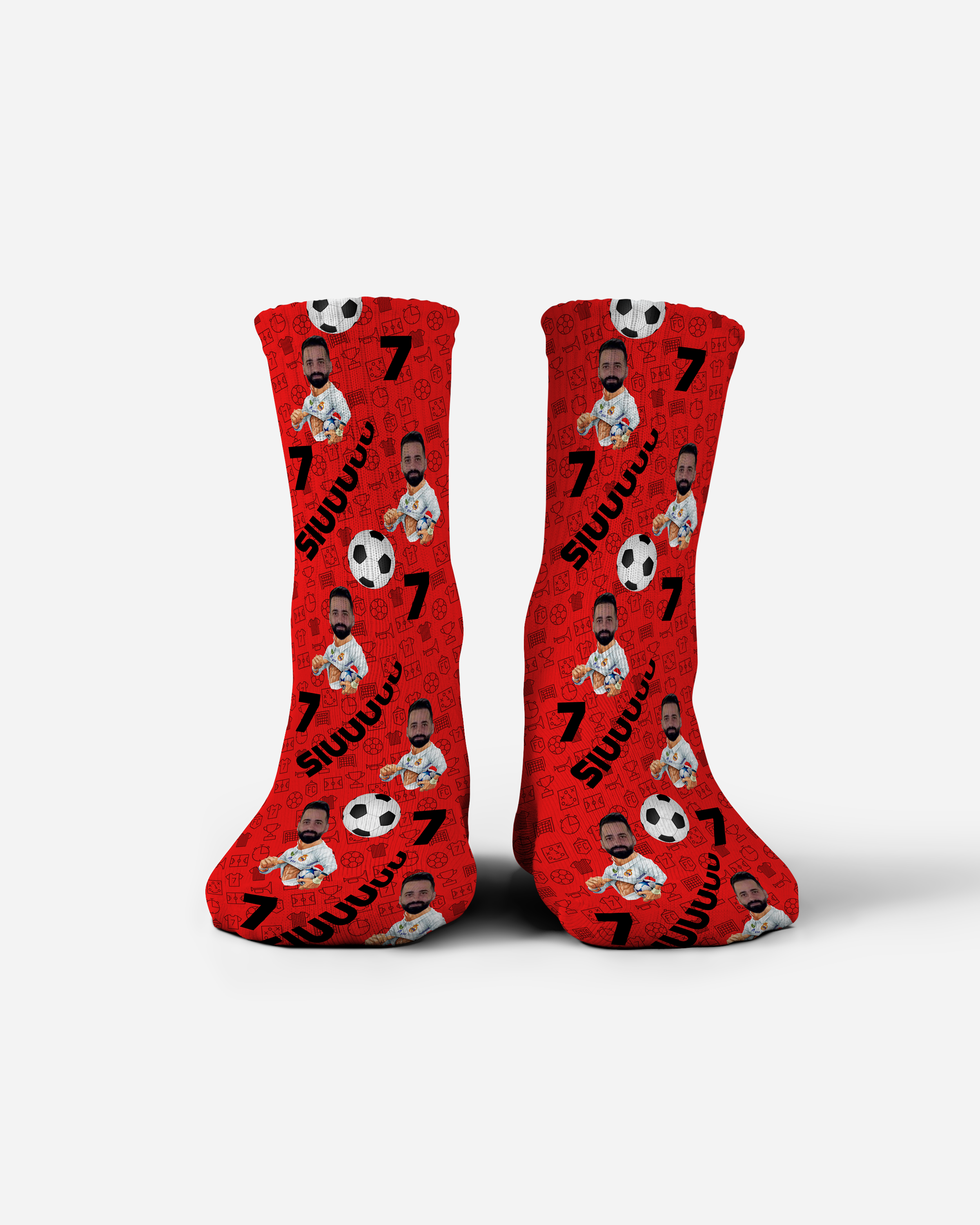 Customisable football fan socks